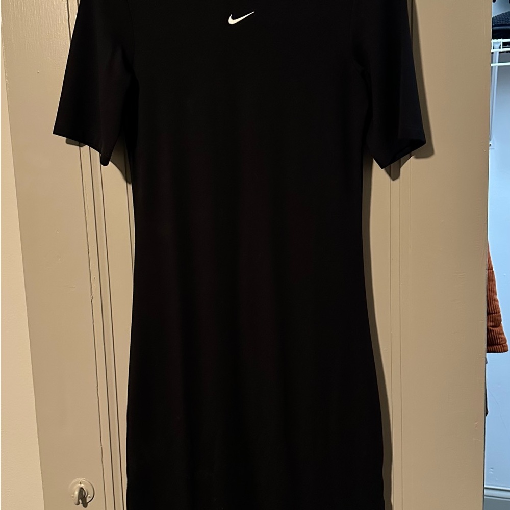 Nike Black Athletic Maxi Dress with V-Neck